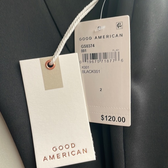 GOOD AMERICAN BLACK SCUBA PANTS - Picture 3 of 4